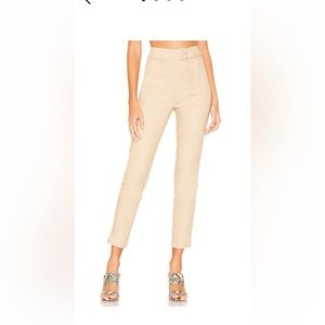 Revolve L’Academie pants with side zipper and adjustable belt